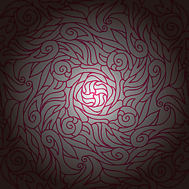 線條花紋背景矢量圖