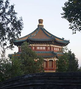 頤和園佛香閣暮光