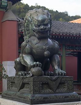 頤和園排云門石獅