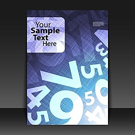 矢量素材炫彩雜志封面背景