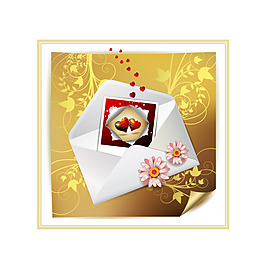 情人節(jié)信封設(shè)計(jì)矢量素材