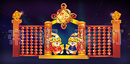 兔年春節門牌PSD分層模板