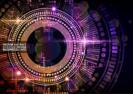 矢量夢幻炫彩背景設(shè)計素材
