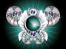 矢量歐式華麗鉆石圖片素材