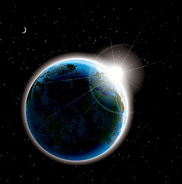 矢量太空宇宙星球圖片