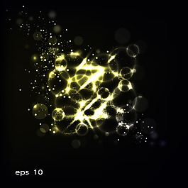 矢量璀璨光暈炫光背景素材