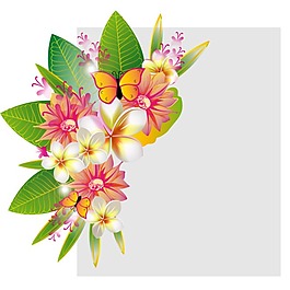 矢量素材絢麗唯美花卉素材