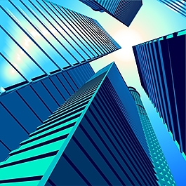 矢量商业写字楼城市建筑素材
