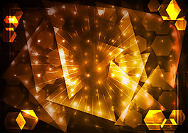 矢量絢麗放射光線背景素材