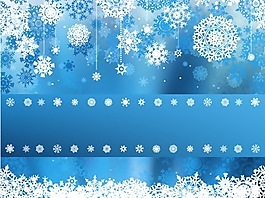 光点圣诞树雪花吊旗矢量素材