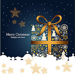 圣誕節(jié)花紋圖案矢量素材