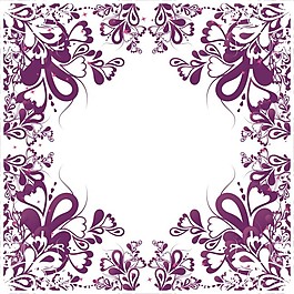 紫色矢量花纹