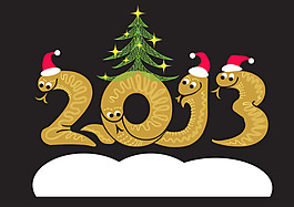 2013年圣誕節(jié)矢量圖