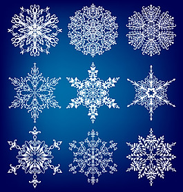 圣誕雪花背景矢量素材