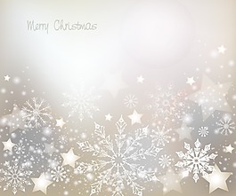 矢量素雅浪漫雪花圖片