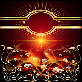 矢量夢(mèng)幻炫光背景矢量圖