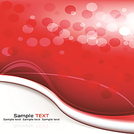 靚麗光暈紅色背景矢量圖