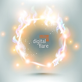 矢量梦幻光效动感背景素材