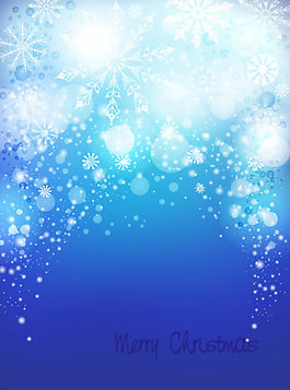 矢量璀璨雪花图案素材