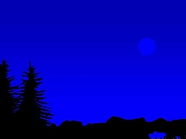 藍(lán)色夜空PPT模板