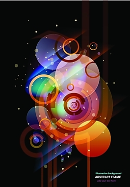 矢量幻彩光暈璀璨圖片素材
