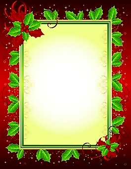節(jié)日元素裝飾相框邊框矢量素材
