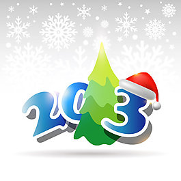 2013圣誕字體標貼
