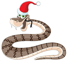 圣诞帽小蛇
