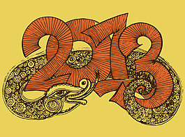 2013字體線稿