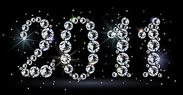 鉆石的2011字體