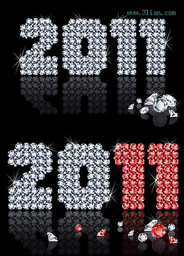 鉆石組成的2011