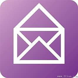 紫色信封圖標