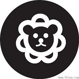 花朵剪纸图标