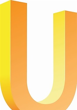 字母u圖標素材