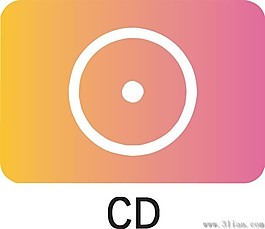 粉色CD圖標素材