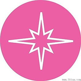 粉色星形圖標(biāo)素材
