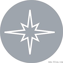 灰色星形圖標(biāo)素材