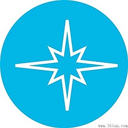 藍色星形圖標