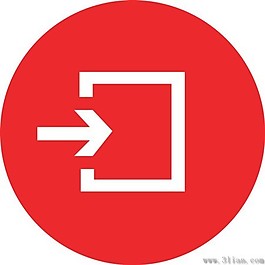 紅色箭頭標(biāo)志圖標(biāo)素材
