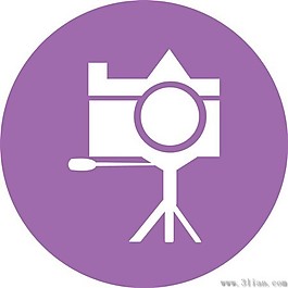 紫色攝影圖標