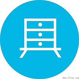 藍(lán)色柜子圖標(biāo)