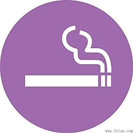 紫色香煙圖標