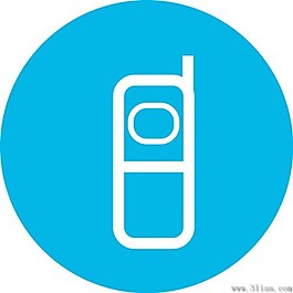 藍(lán)色手機圖標(biāo)