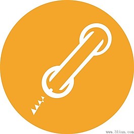 橙色背景電話圖標(biāo)