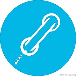 藍色背景電話圖標