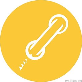 橙色背景電話圖標(biāo)