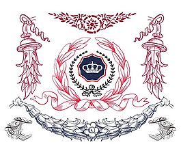 對(duì)稱花邊線稿