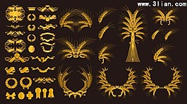 金色花邊