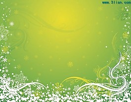 雪花边框