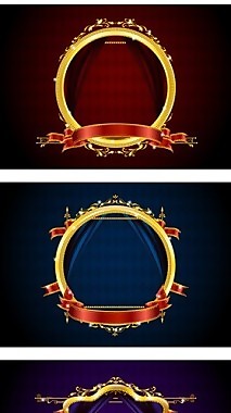 經典金色邊框
